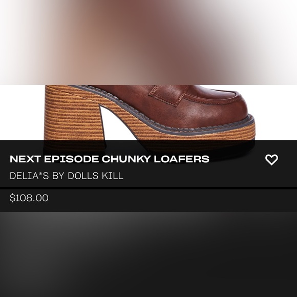 Delia’s Brown Platform Heel Loafers - Picture 7 of 7